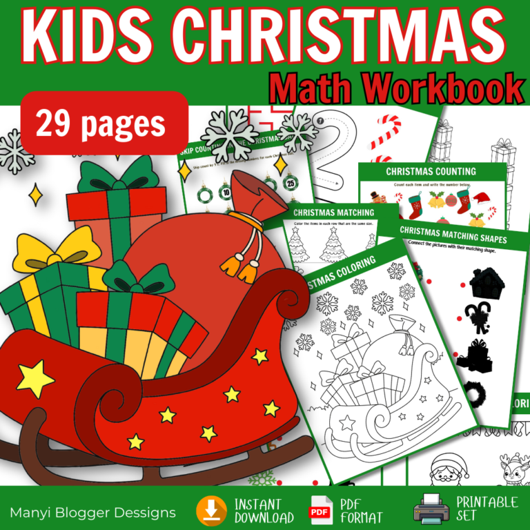 Fun and Festive Ways to Teach Basic Math with a Christmas Workbook for Kids