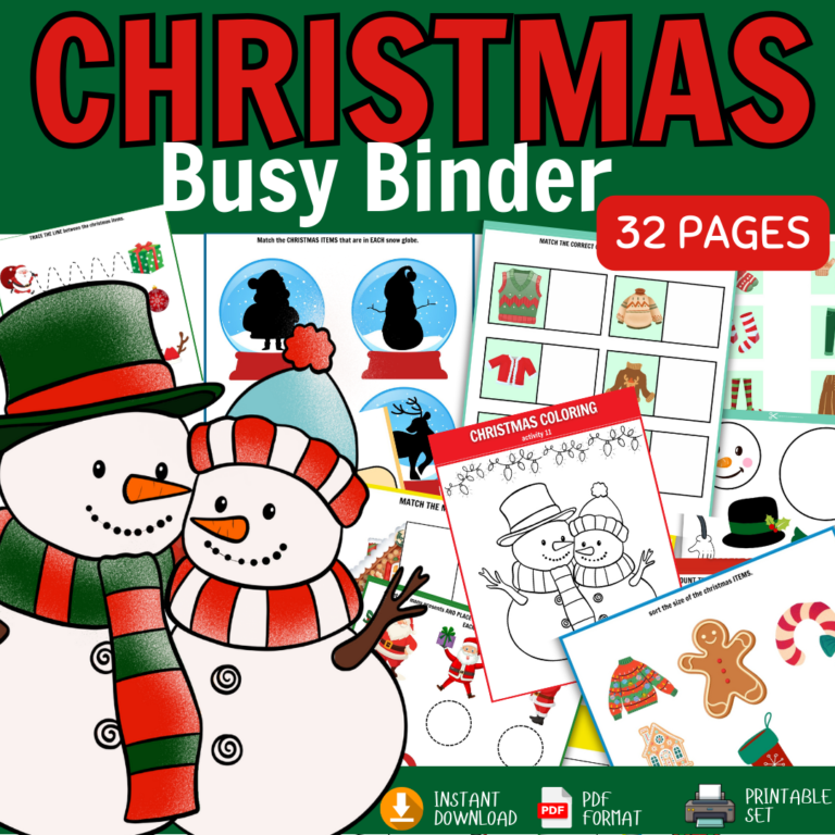 Engage Kids This Holiday with the Christmas Busy Binder